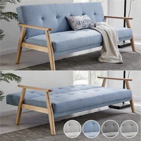 LS-591 Pink : Ghế Sofa Băng Ngã Thành Giường